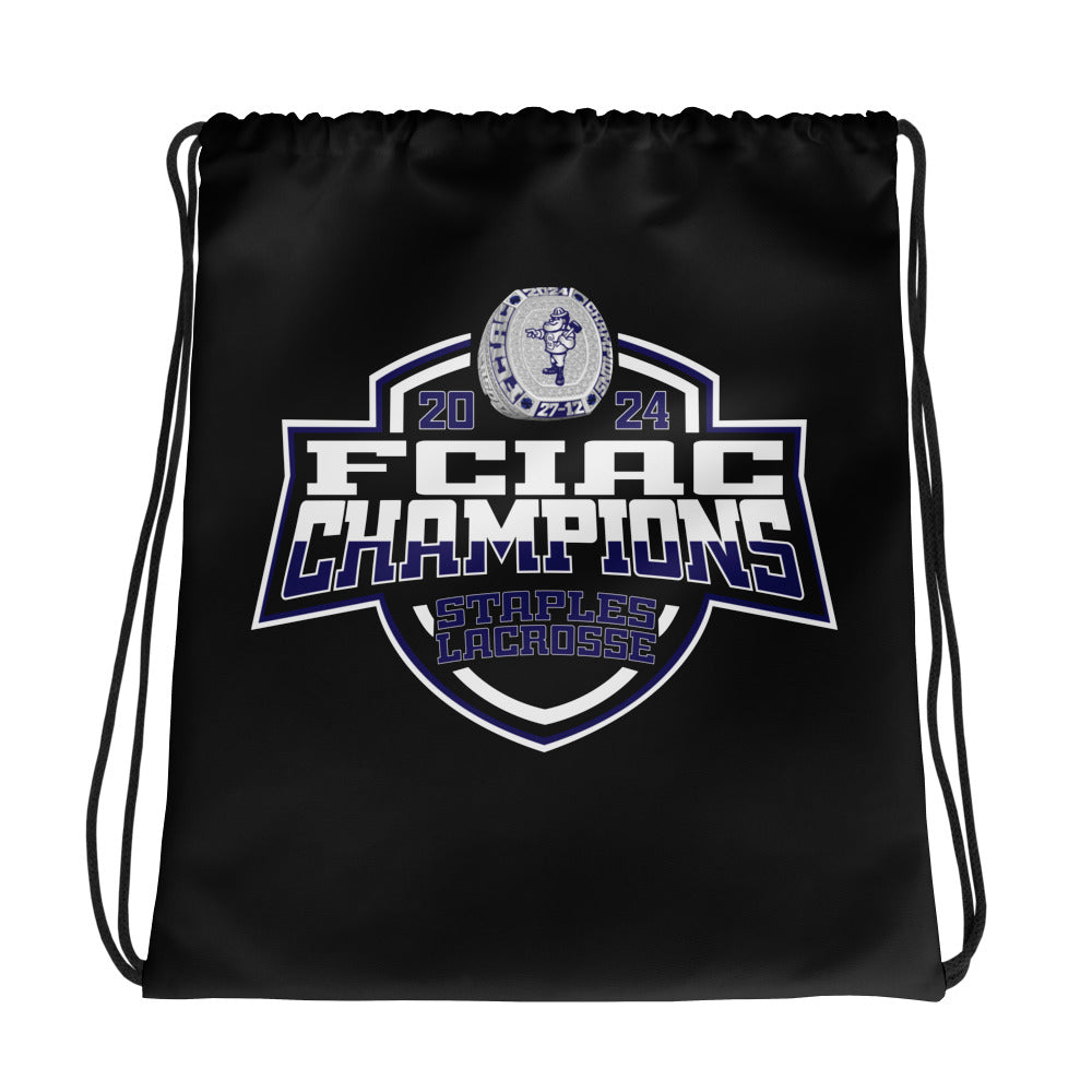 Staples High School Lacrosse -Men's 2024 Drawstring bag