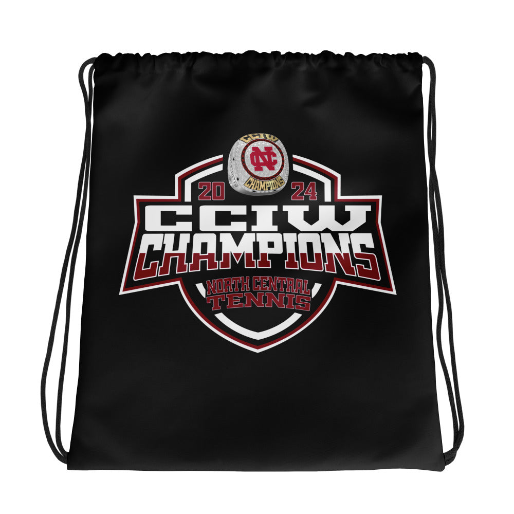 North Central College Tennis -Men's 2024 Drawstring bag