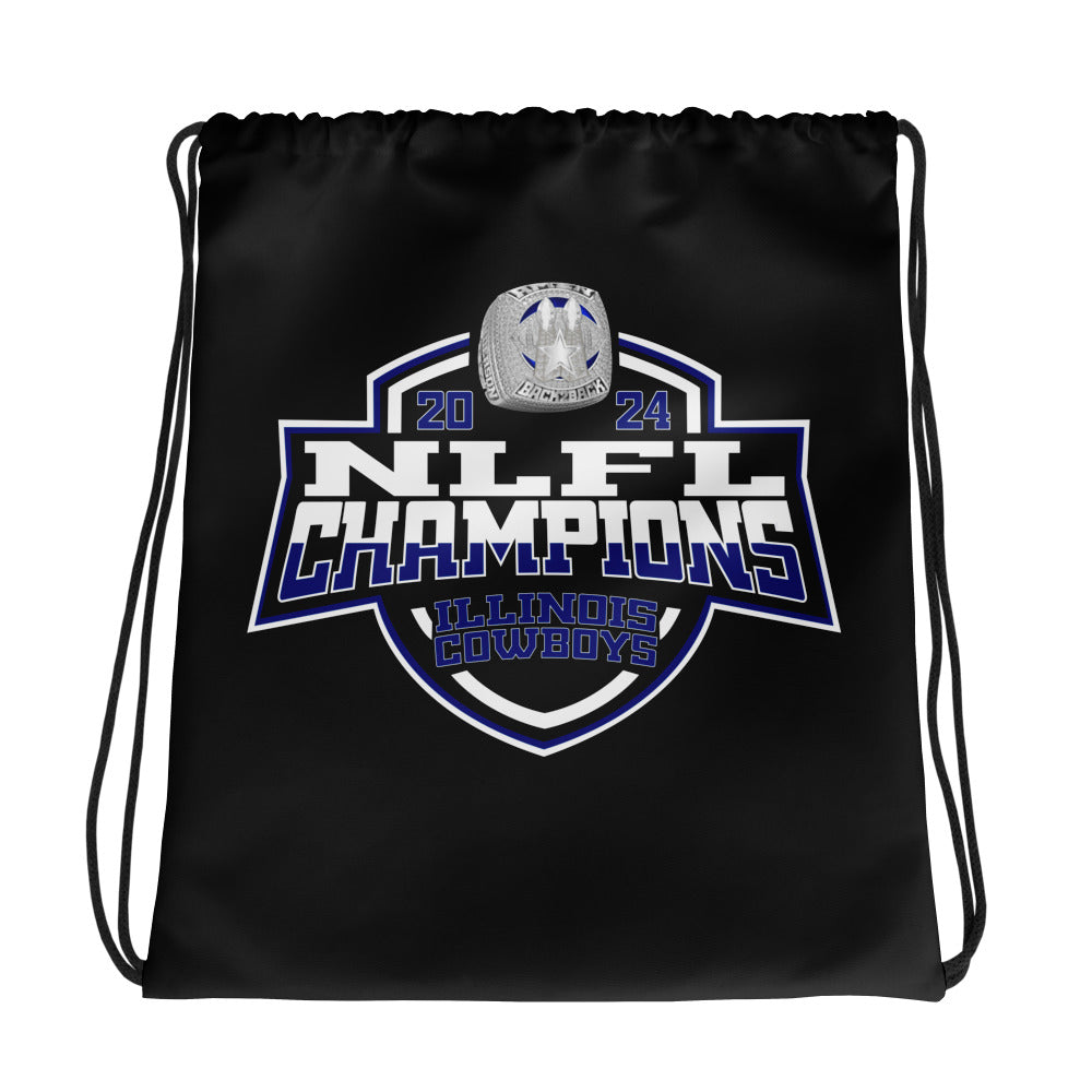 Illinois Cowboys Football 2024 Drawstring bag