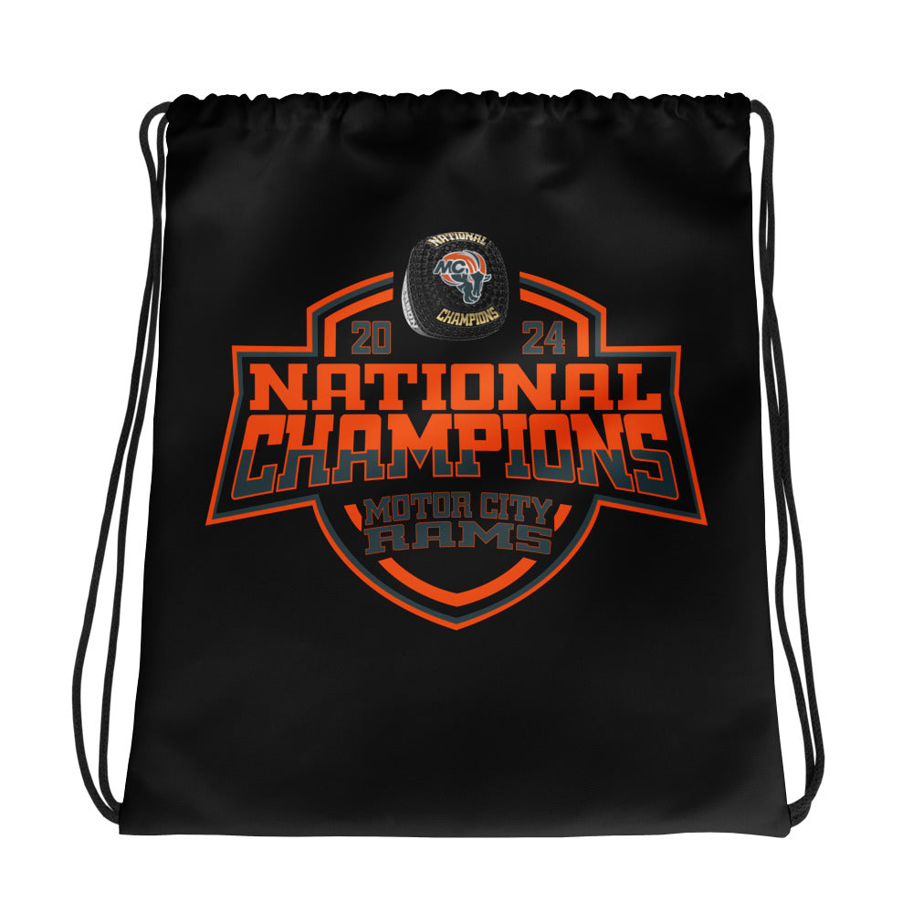 Motor City Rams Football 2024 Drawstring bag