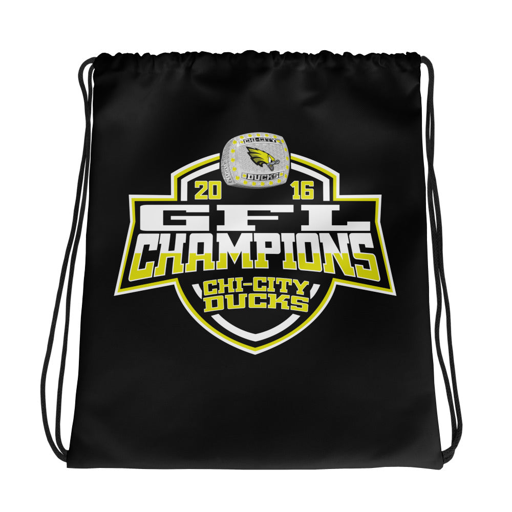 Chi-City Ducks Football 2016 Drawstring bag