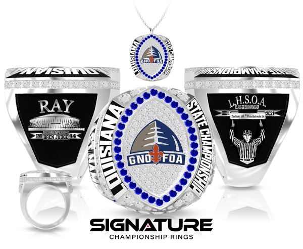 Greater New Orleans Football Officials Championship Ring