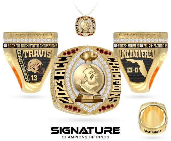 Florida State University Football 2023 Championship Ring