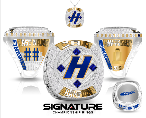 Hofstra University Softball 2023 Championship Ring