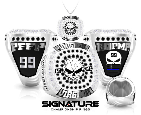 Punishers Motorcycle Club Championship Ring Style #3