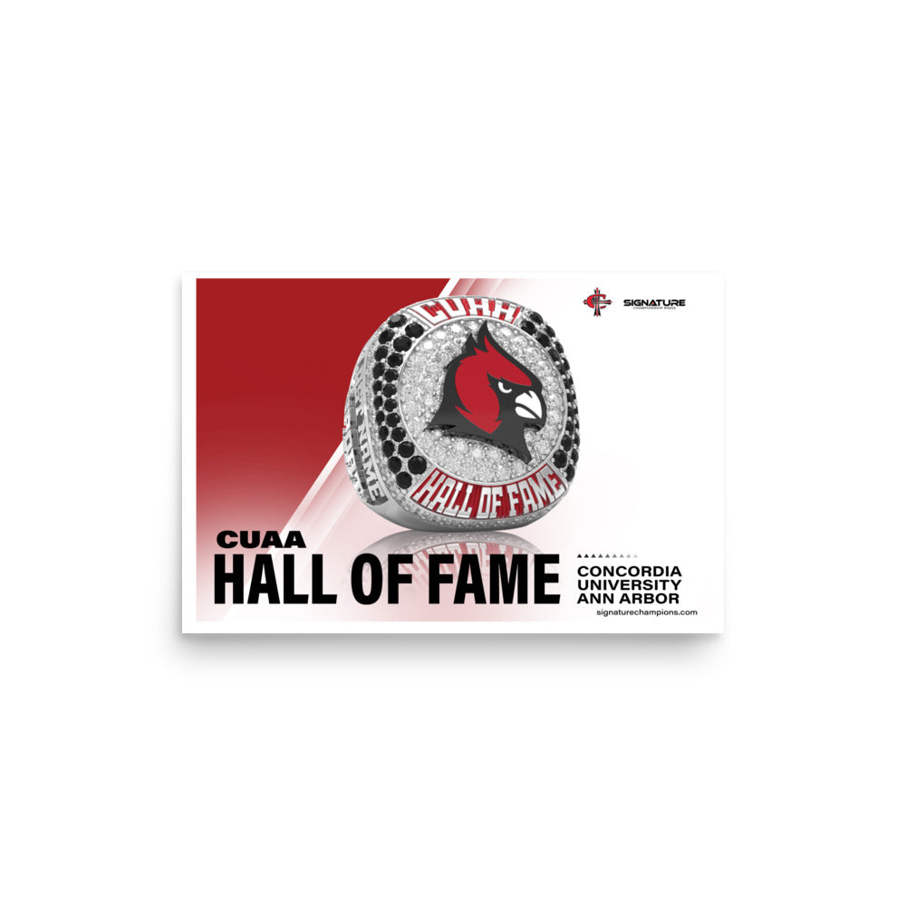 Concordia University Ann Arbor Hall of Fame 2024 Poster