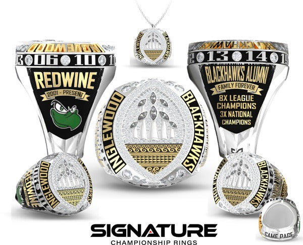 Inglewood Blackhawks Football 2020 Championship Ring