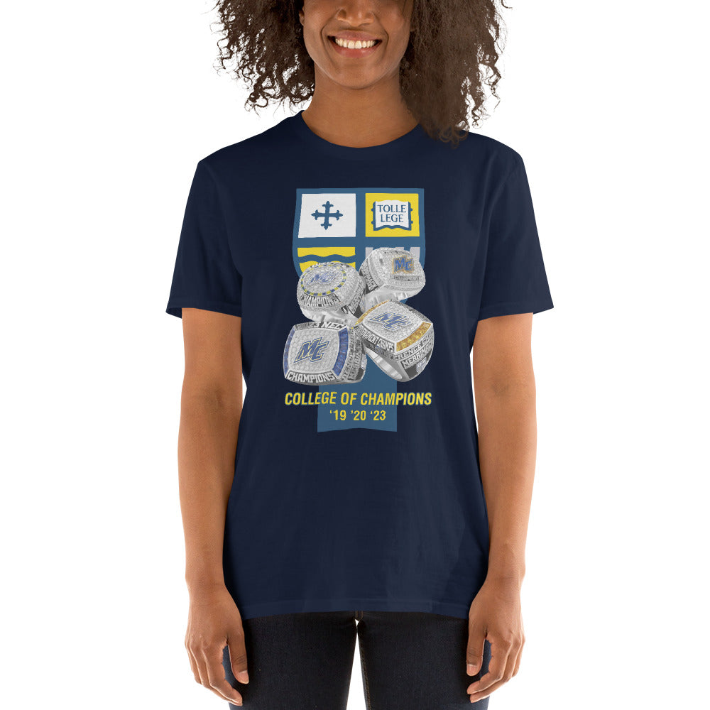 Merrimack College Men's Basketball 2023 Short-Sleeve Unisex T-Shirt