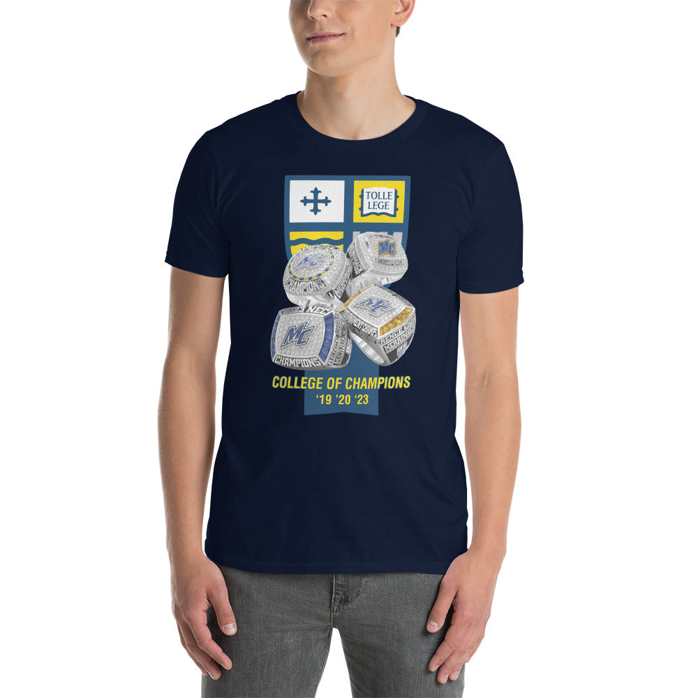 Merrimack College Men's Basketball 2023 Short-Sleeve Unisex T-Shirt