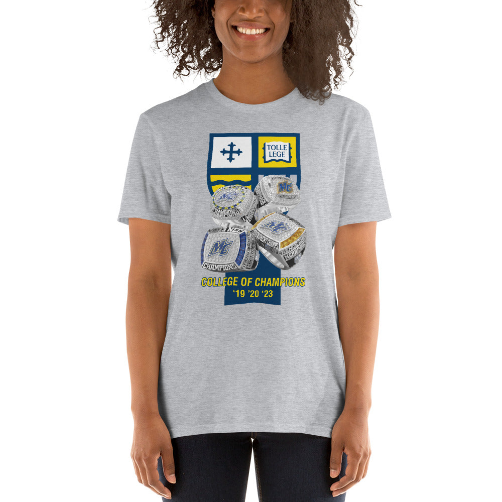Merrimack College Men's Basketball 2023 Short-Sleeve Unisex T-Shirt
