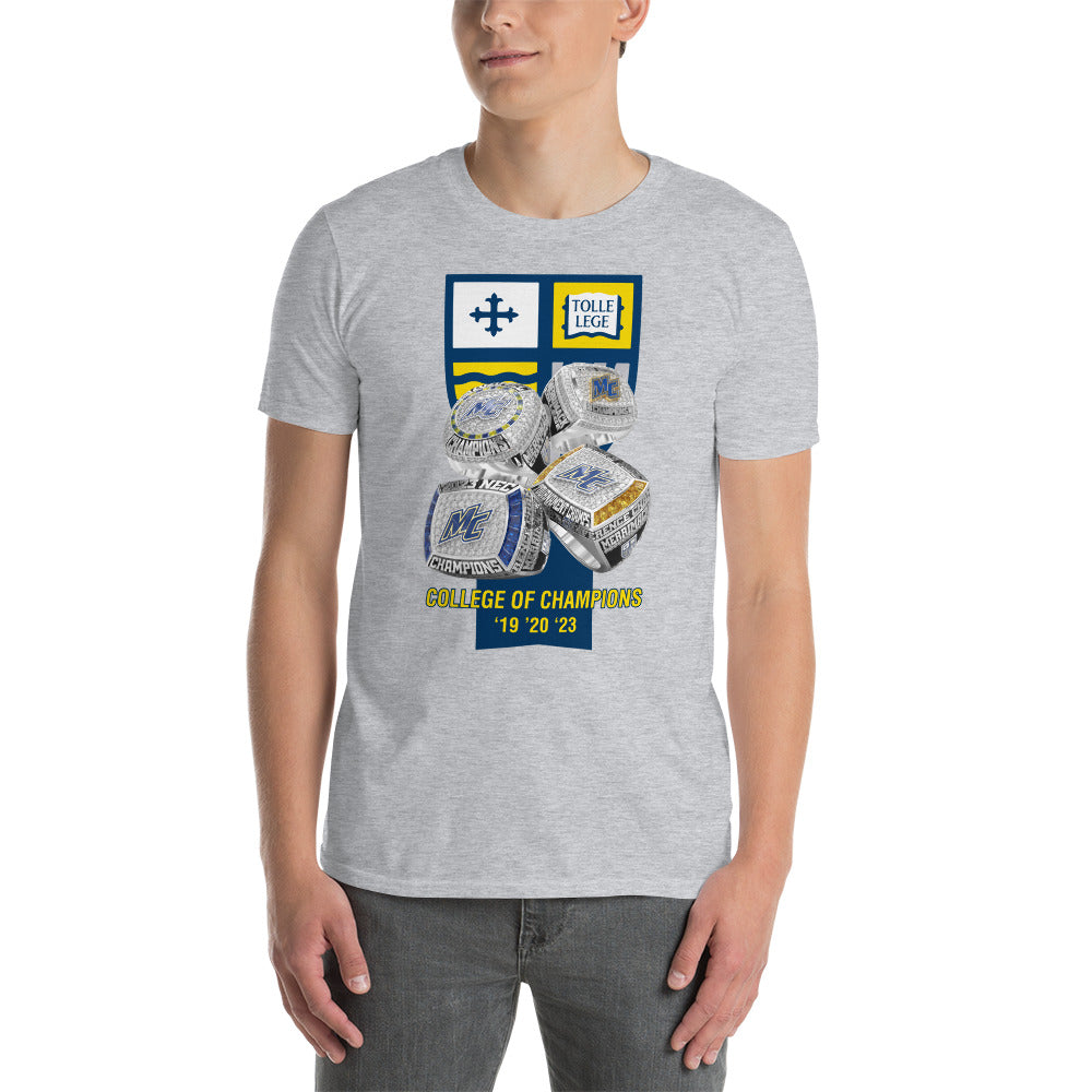 Merrimack College Men's Basketball 2023 Short-Sleeve Unisex T-Shirt