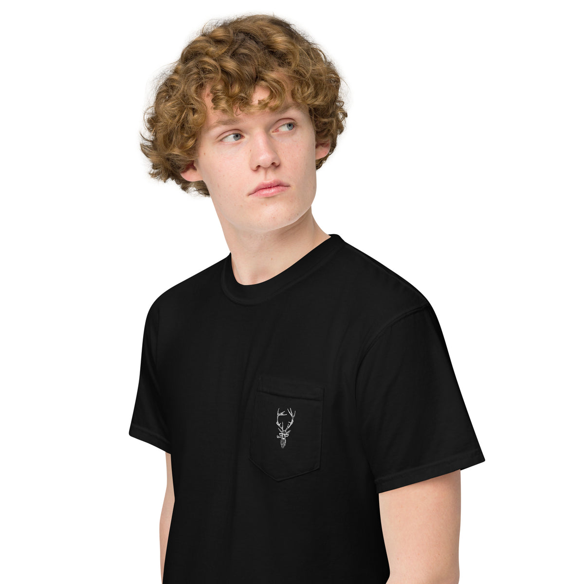 Staggerton Unisex garment-dyed pocket t-shirt
