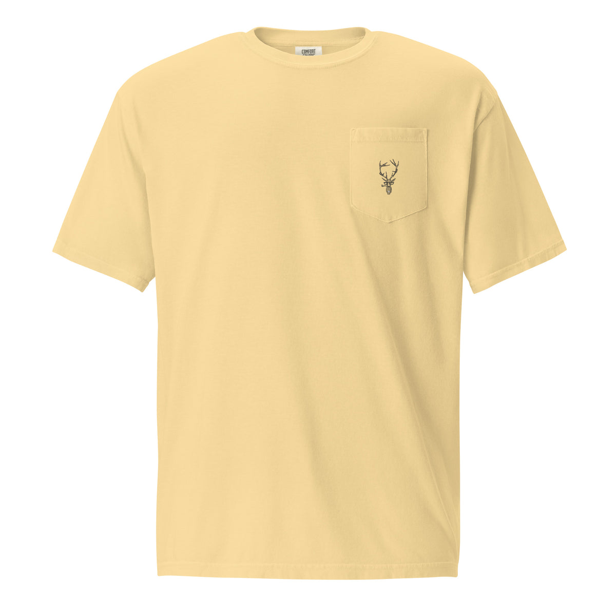 Staggerton Unisex garment-dyed pocket t-shirt
