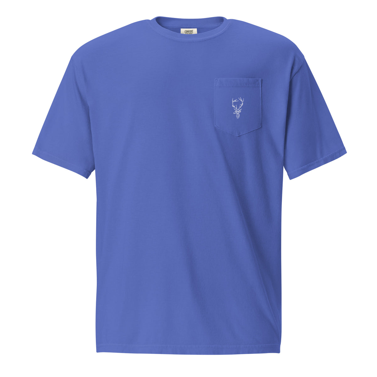 Staggerton Unisex garment-dyed pocket t-shirt