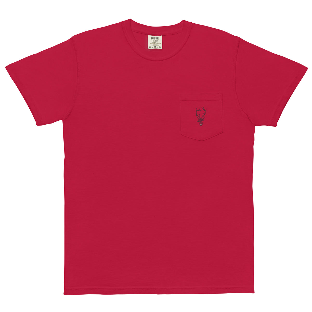 Staggerton Unisex garment-dyed pocket t-shirt