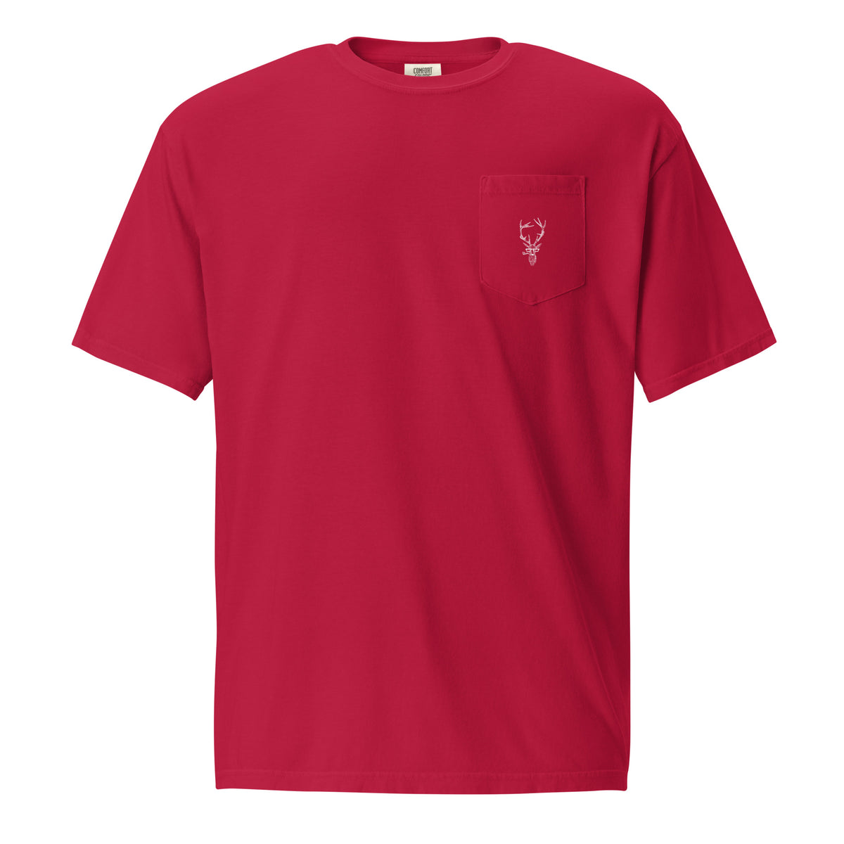 Staggerton Unisex garment-dyed pocket t-shirt