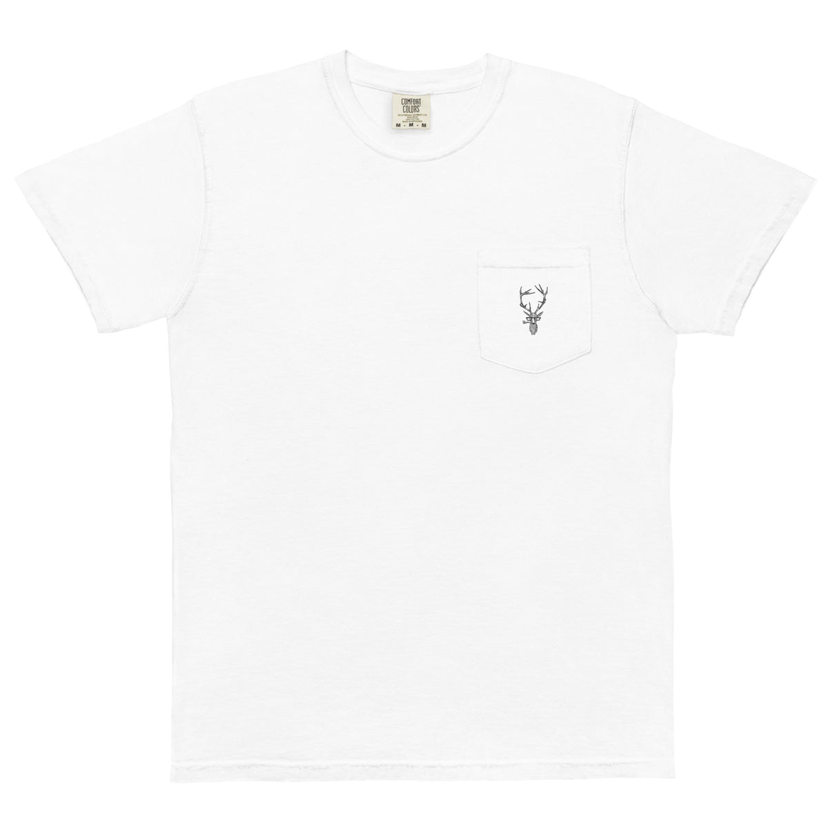 Staggerton Unisex garment-dyed pocket t-shirt