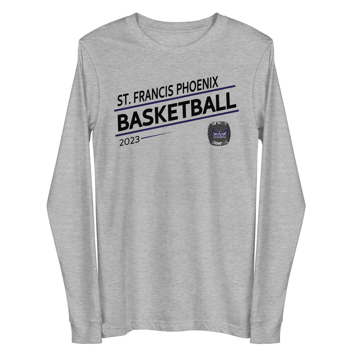 St. Francis Phoenix Basketball -Men's 2023 Unisex Long Sleeve Tee