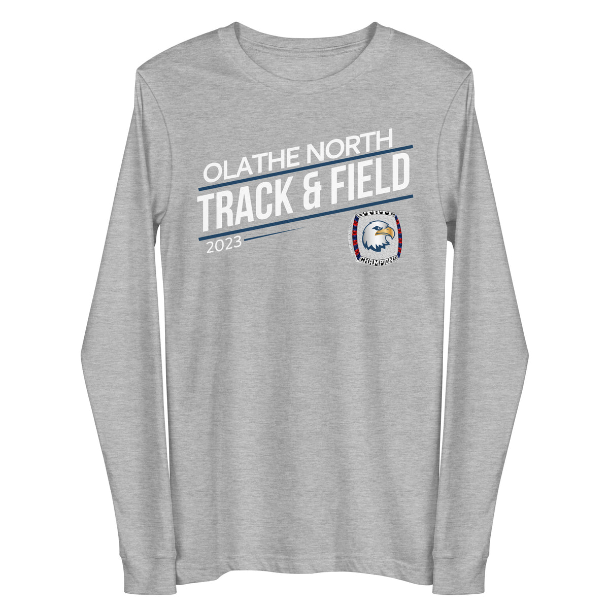 Olathe North High School Track &amp; Field -Men's 2023 Unisex Long Sleeve Tee