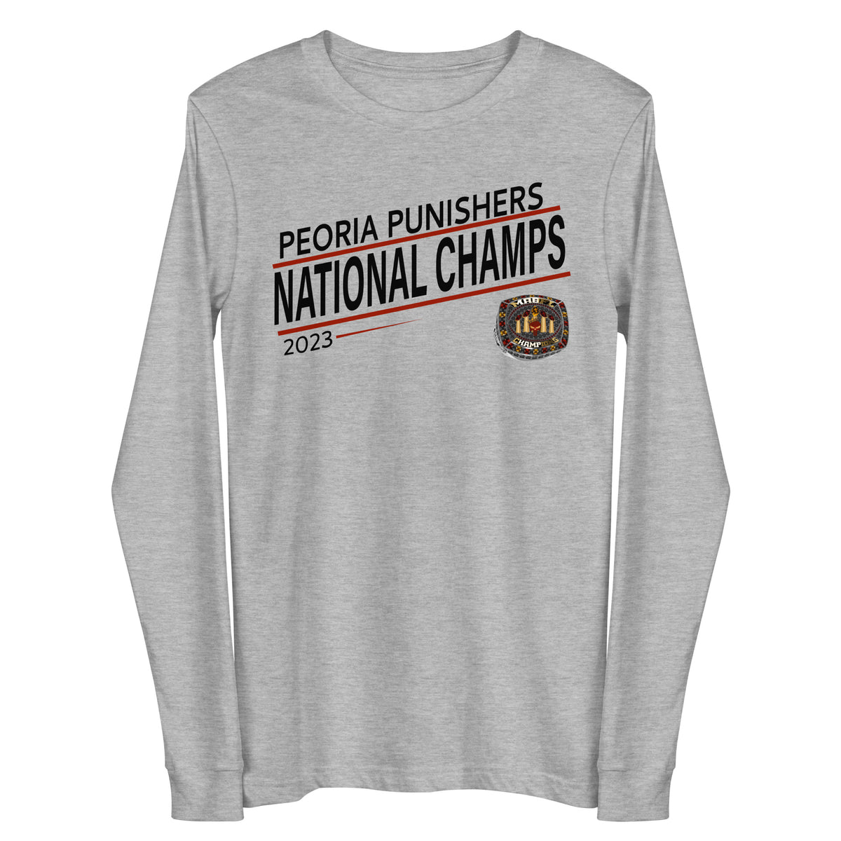 Peoria Punishers National Champs Football 2023 Unisex Long Sleeve Tee