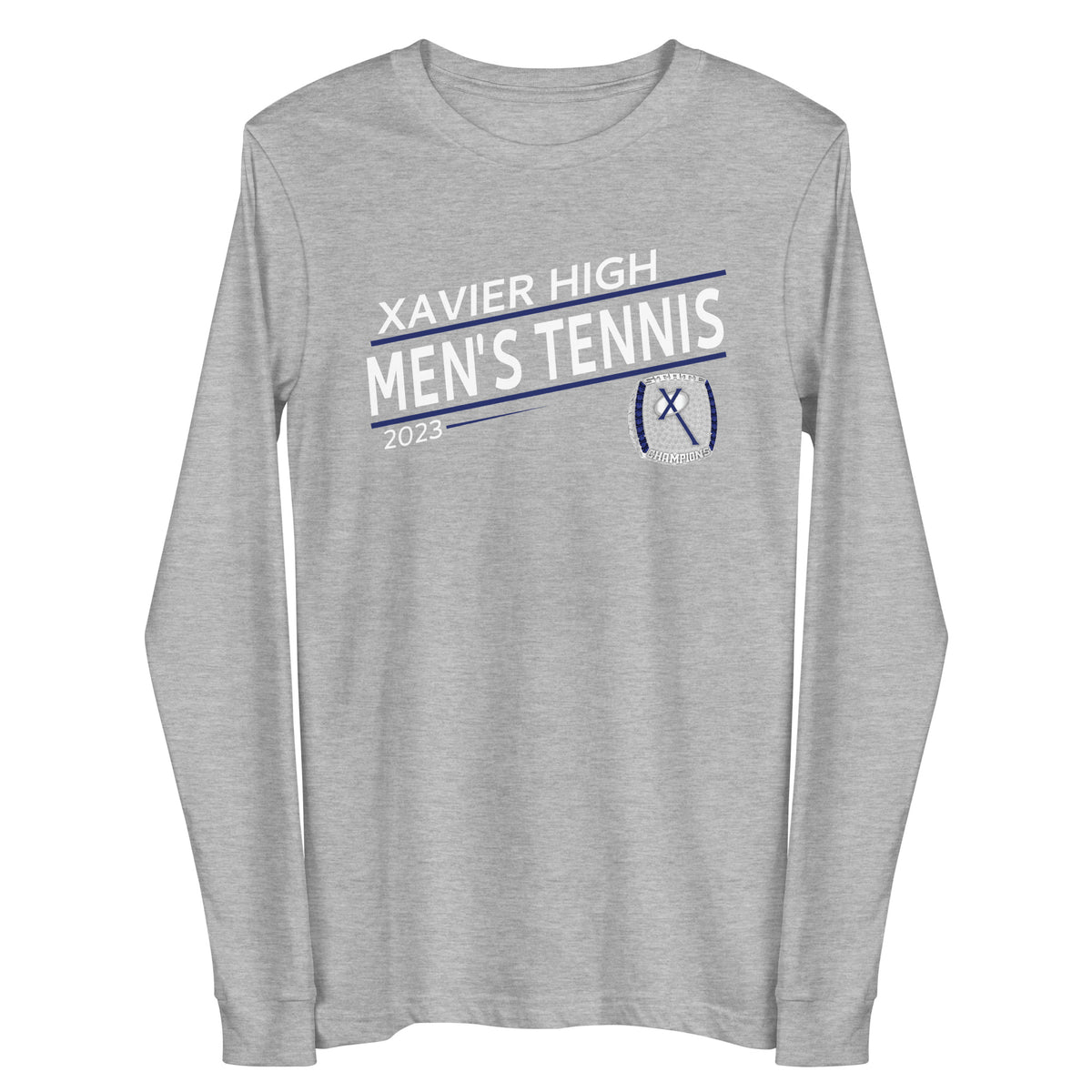 Xavier High School Tennis -Men's 2023 Unisex Long Sleeve Tee