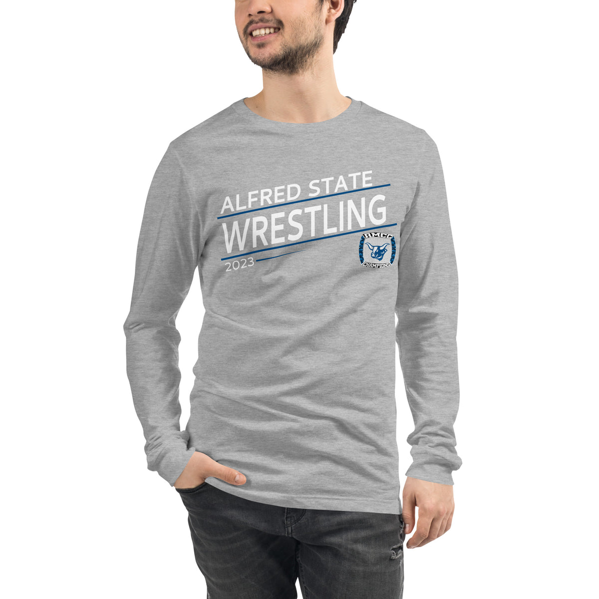 Alfred State College Wrestling 2023 Unisex Long Sleeve Tee