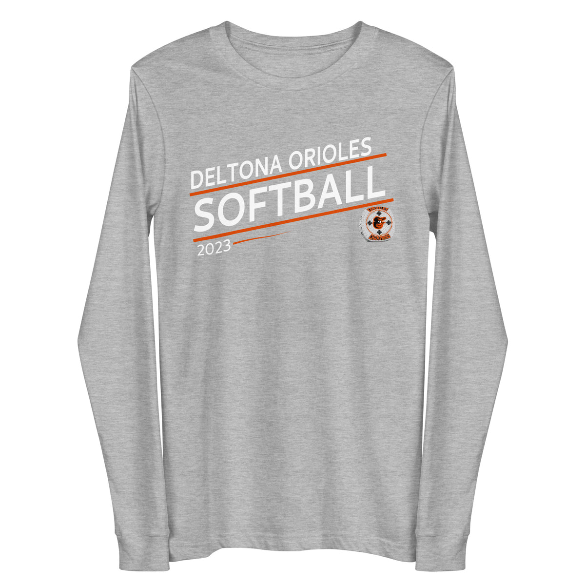 Deltona Orioles Softball 2023 Unisex Long Sleeve Tee