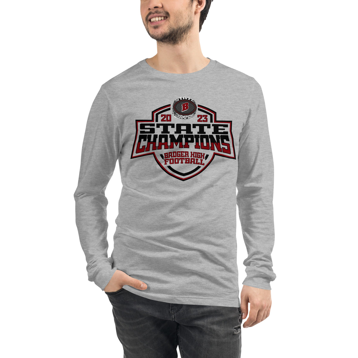 Badger High School Football 2023 Unisex Long Sleeve Tee