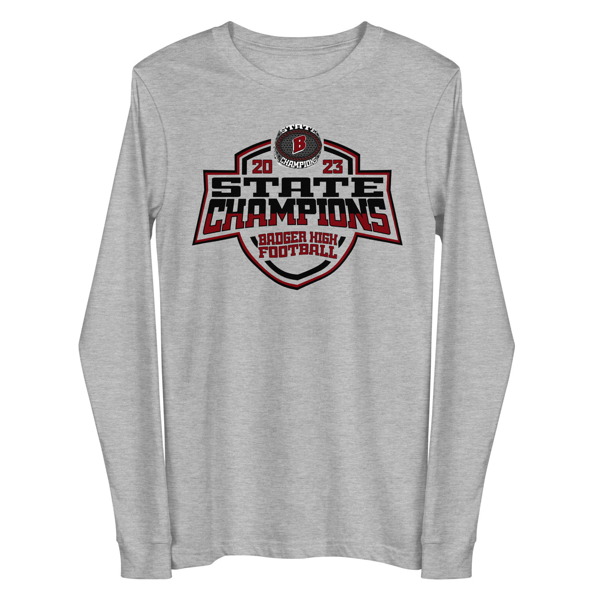 Badger High School Football 2023 Unisex Long Sleeve Tee