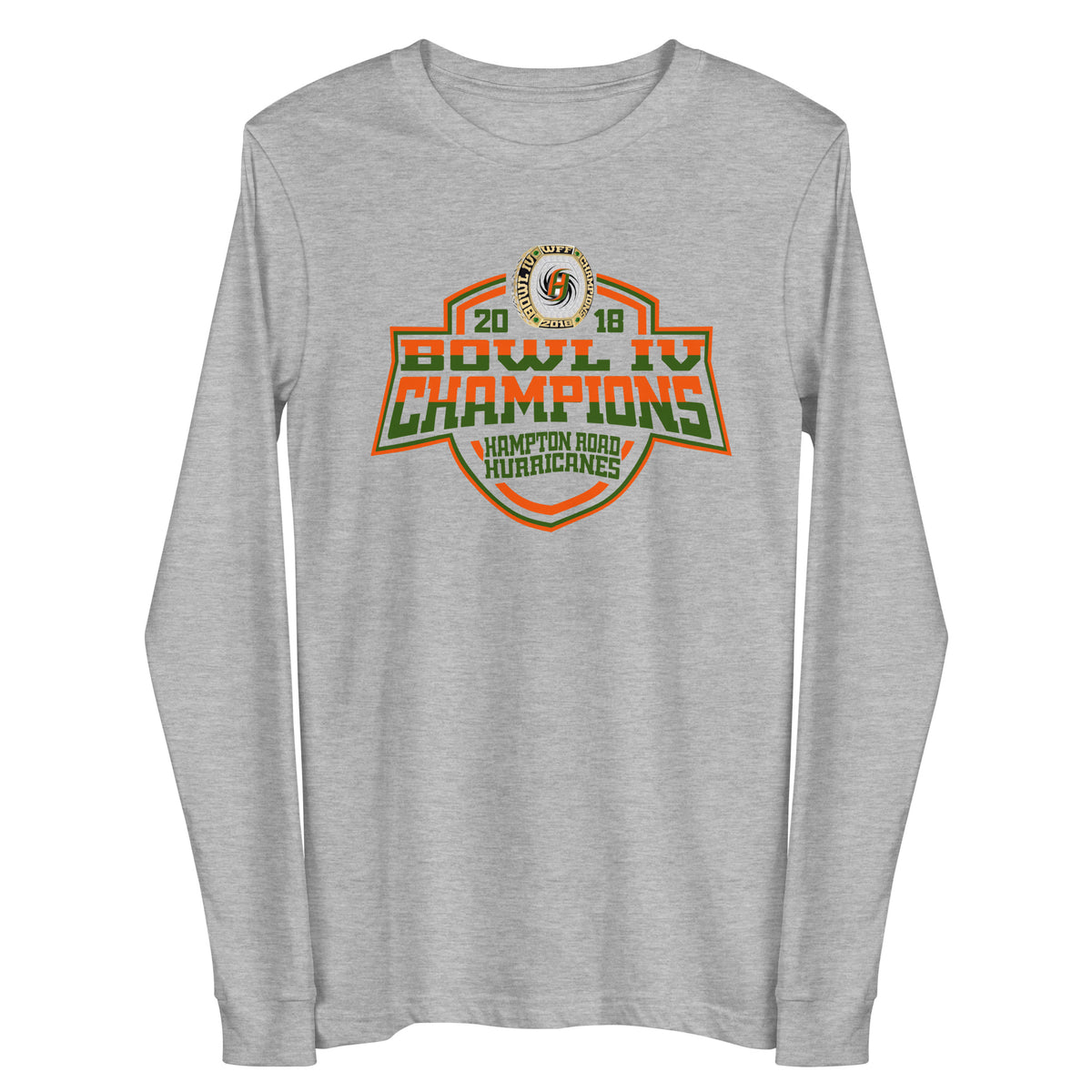 Hampton Road Hurricanes Football 2018 Unisex Long Sleeve Tee