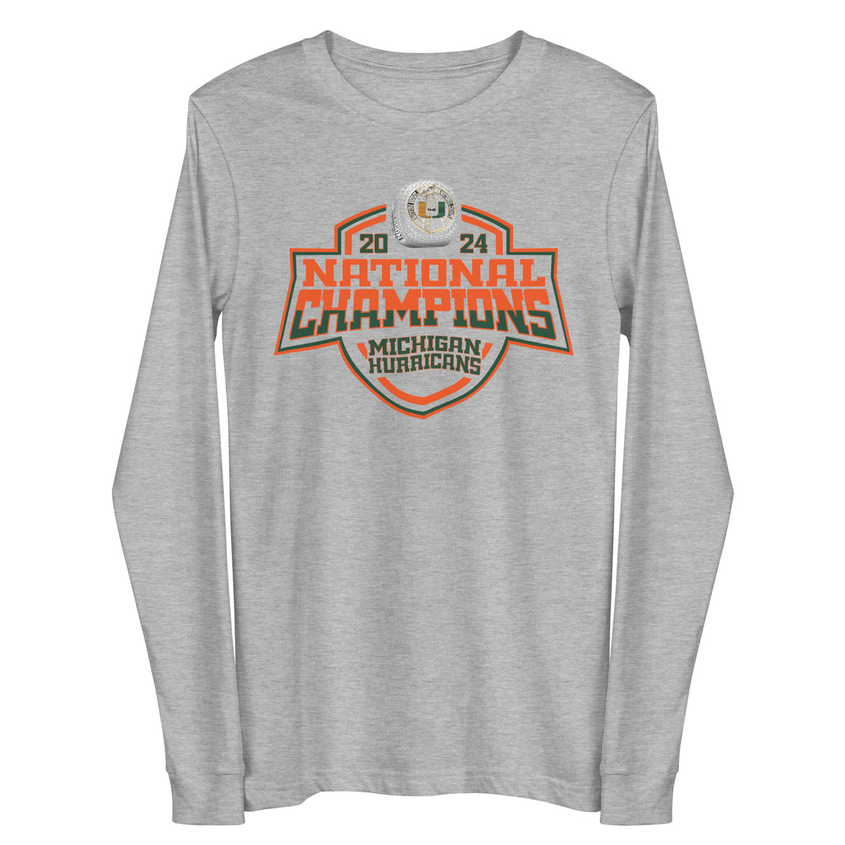 Michigan Hurricanes Football 2024 Unisex Long Sleeve Tee