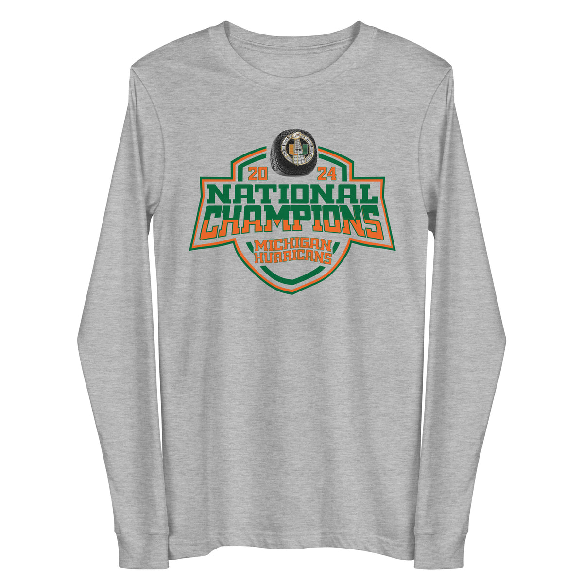 Michigan Hurricanes Football 2024 Unisex Long Sleeve Tee