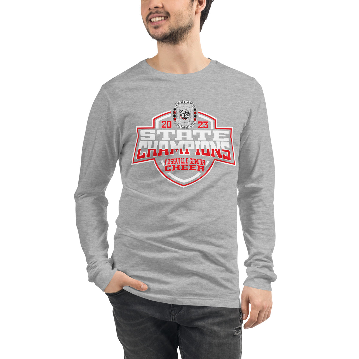 Rossville Senior High School Cheer 2023 Unisex Long Sleeve Tee