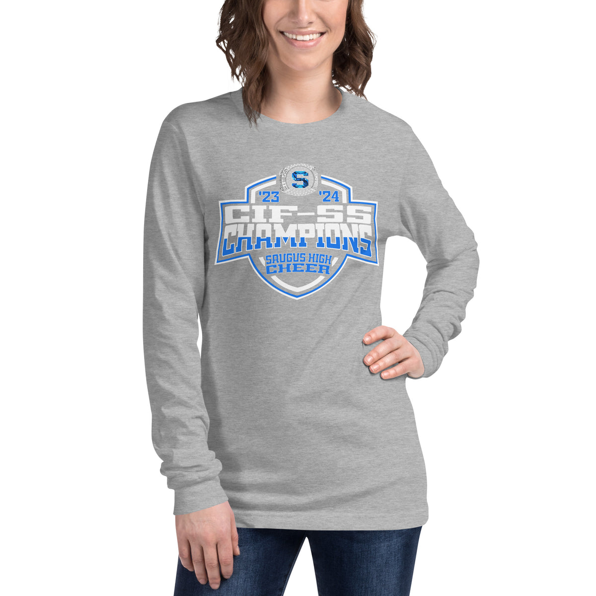 Saugus High School Cheer 2024 Unisex Long Sleeve Tee