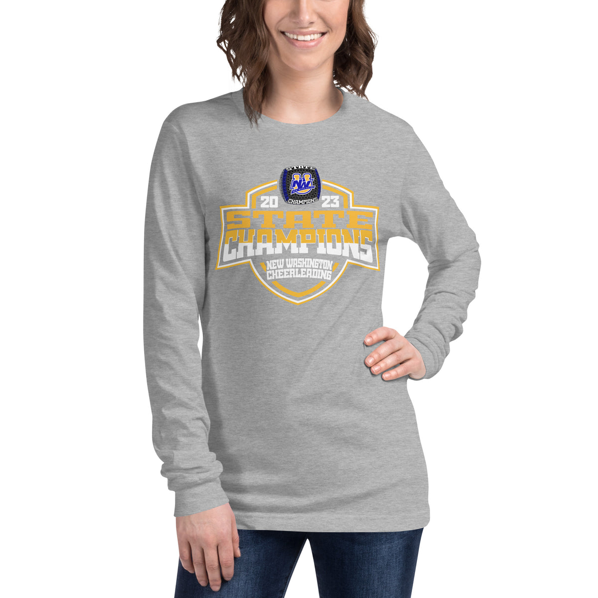New Washington High School Cheer 2023 Unisex Long Sleeve Tee