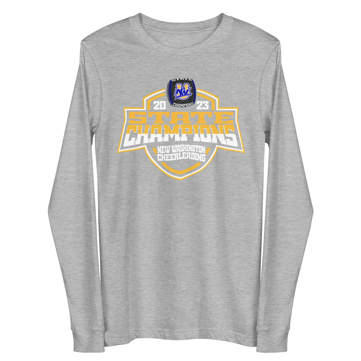 New Washington High School Cheer 2023 Unisex Long Sleeve Tee