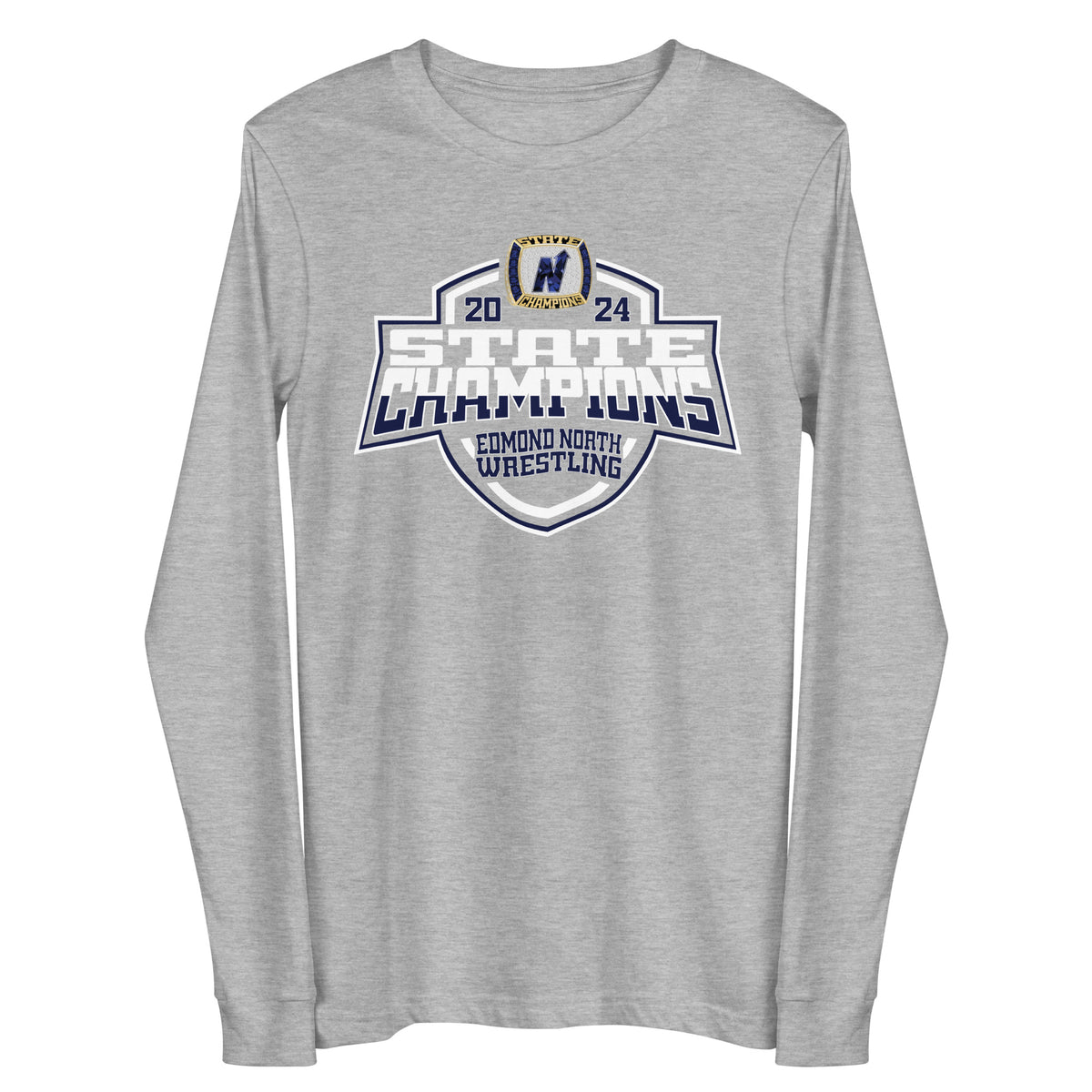 Edmond North High School Wrestling 2024 Unisex Long Sleeve Tee