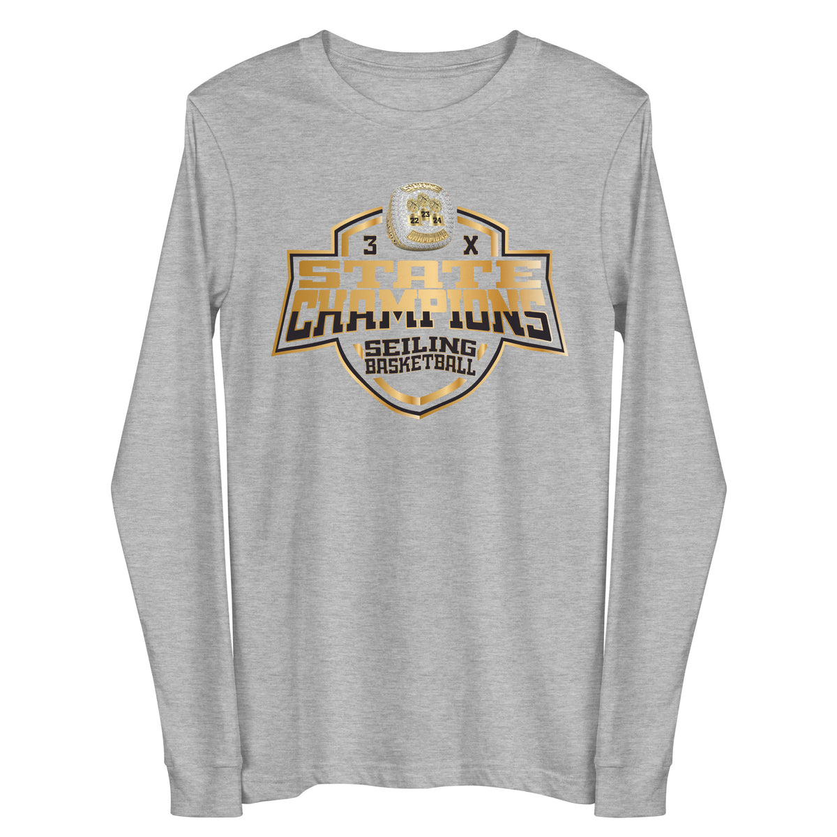 Seiling High School Basketball -Women's 2024 Unisex Long Sleeve Tee