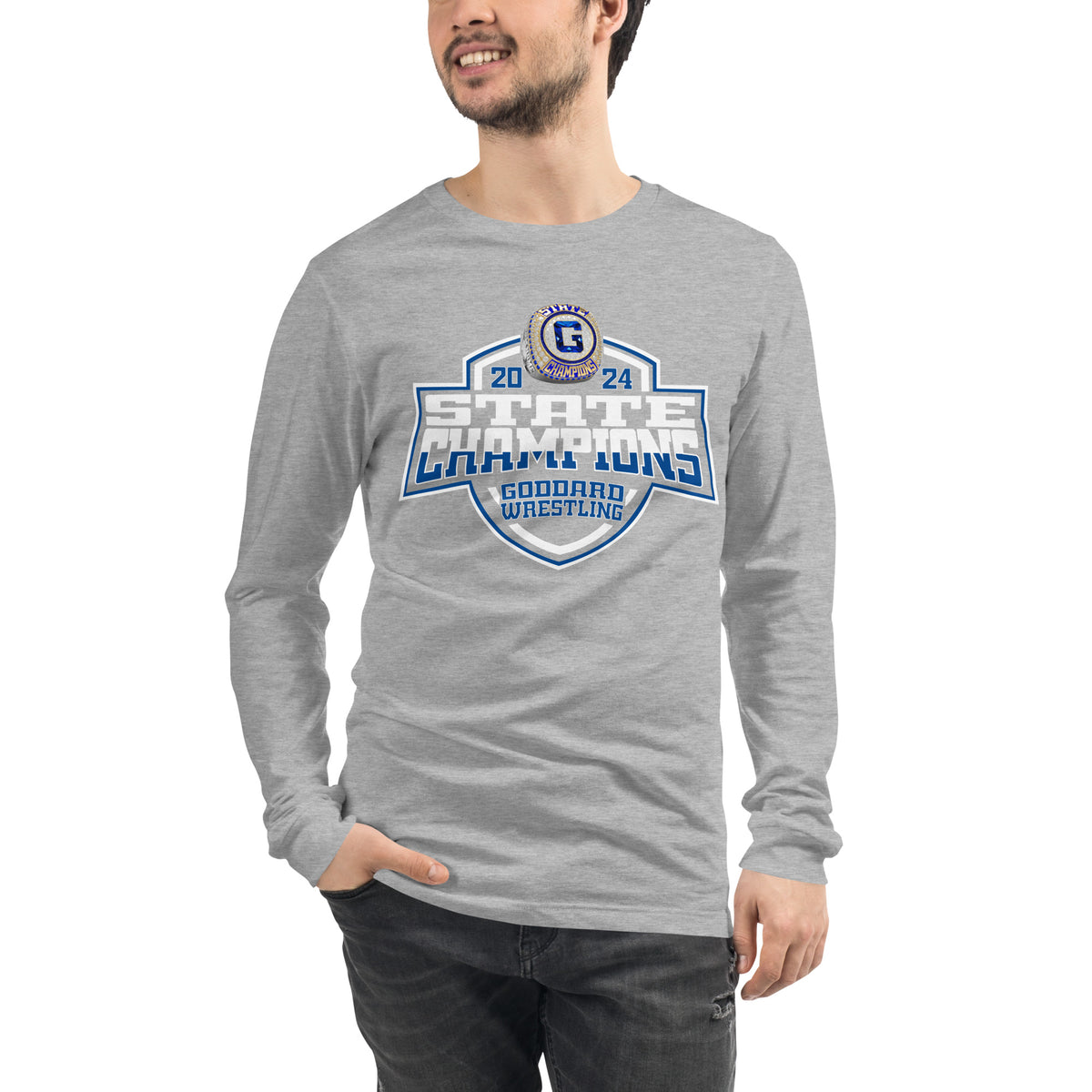 Goddard High School Wrestling 2024 Unisex Long Sleeve Tee