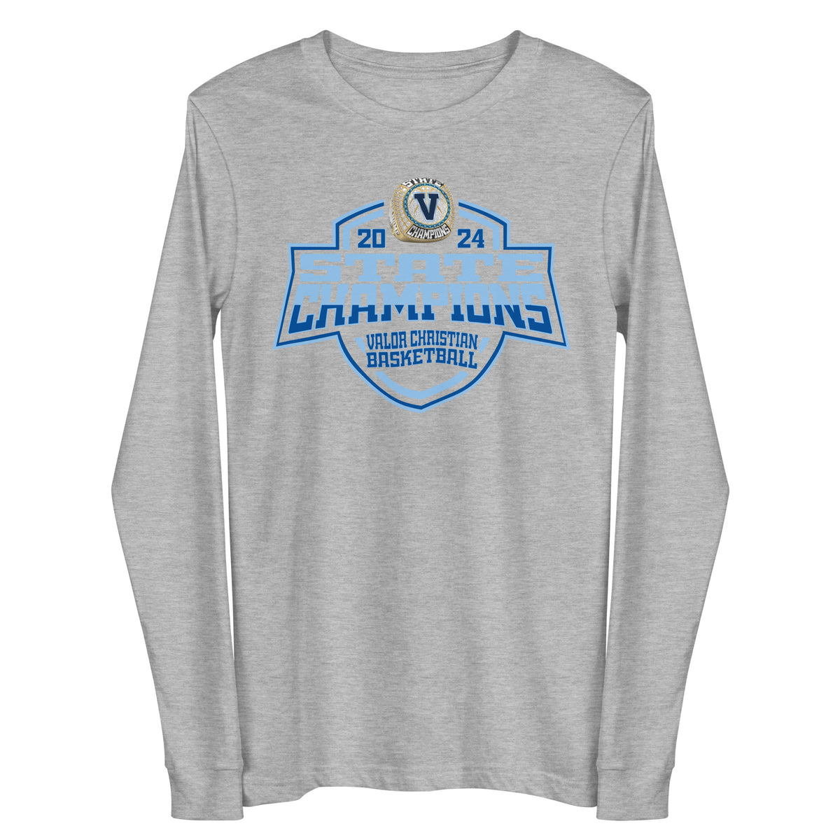 Valor Christian High School Basketball -Women's 2024 Unisex Long Sleeve Tee