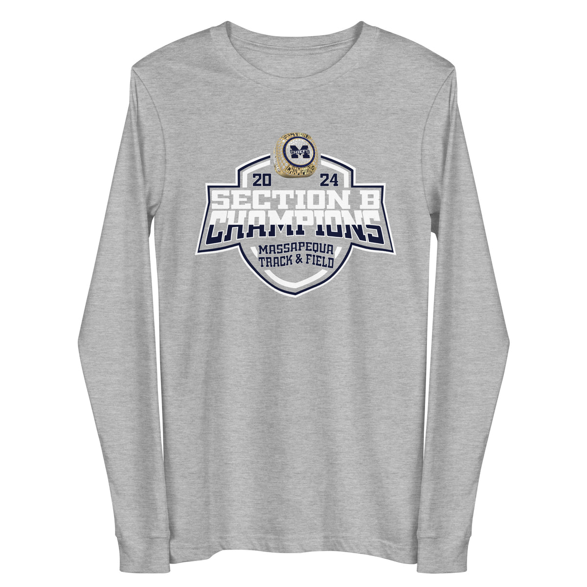 Massapequa high school Track &amp; Field -Coed 2024 Unisex Long Sleeve Tee