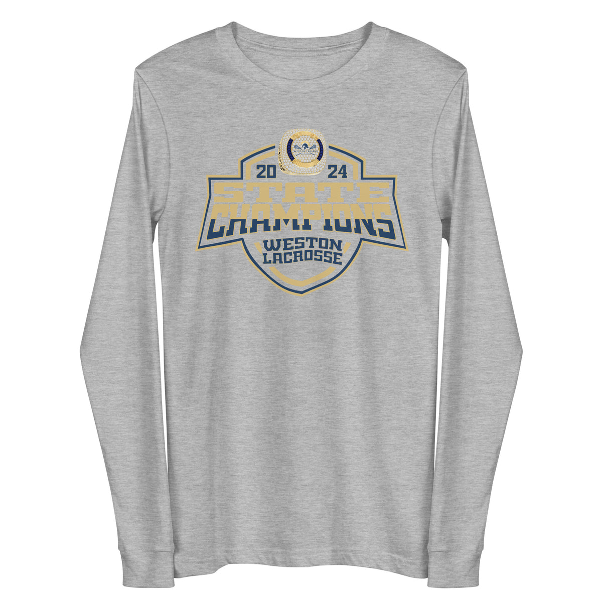 Weston High School Lacrosse -Men's 2024 Unisex Long Sleeve Tee