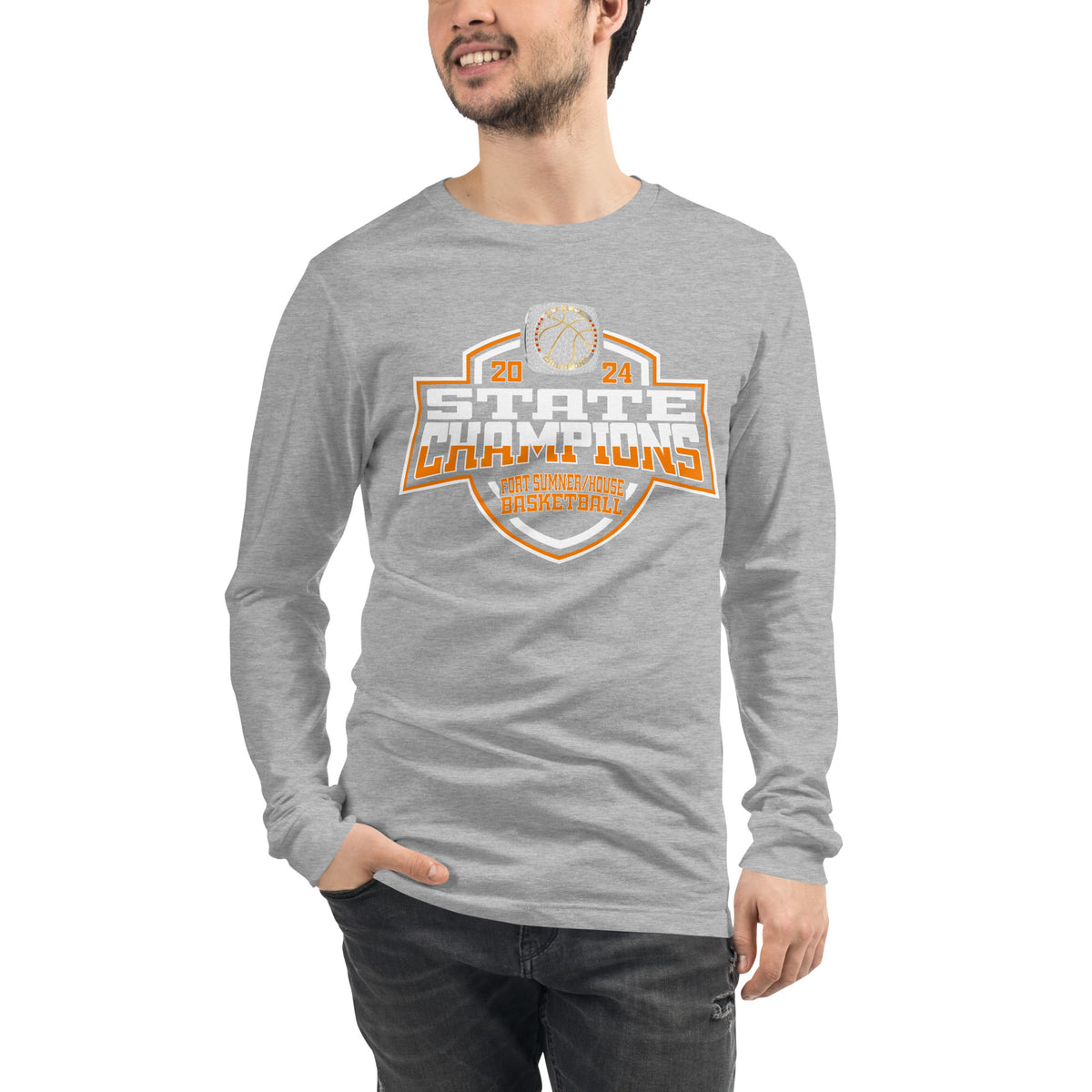 Fort Sumner/House High School (co-op) Basketball -Women's 2024 Unisex Long Sleeve Tee