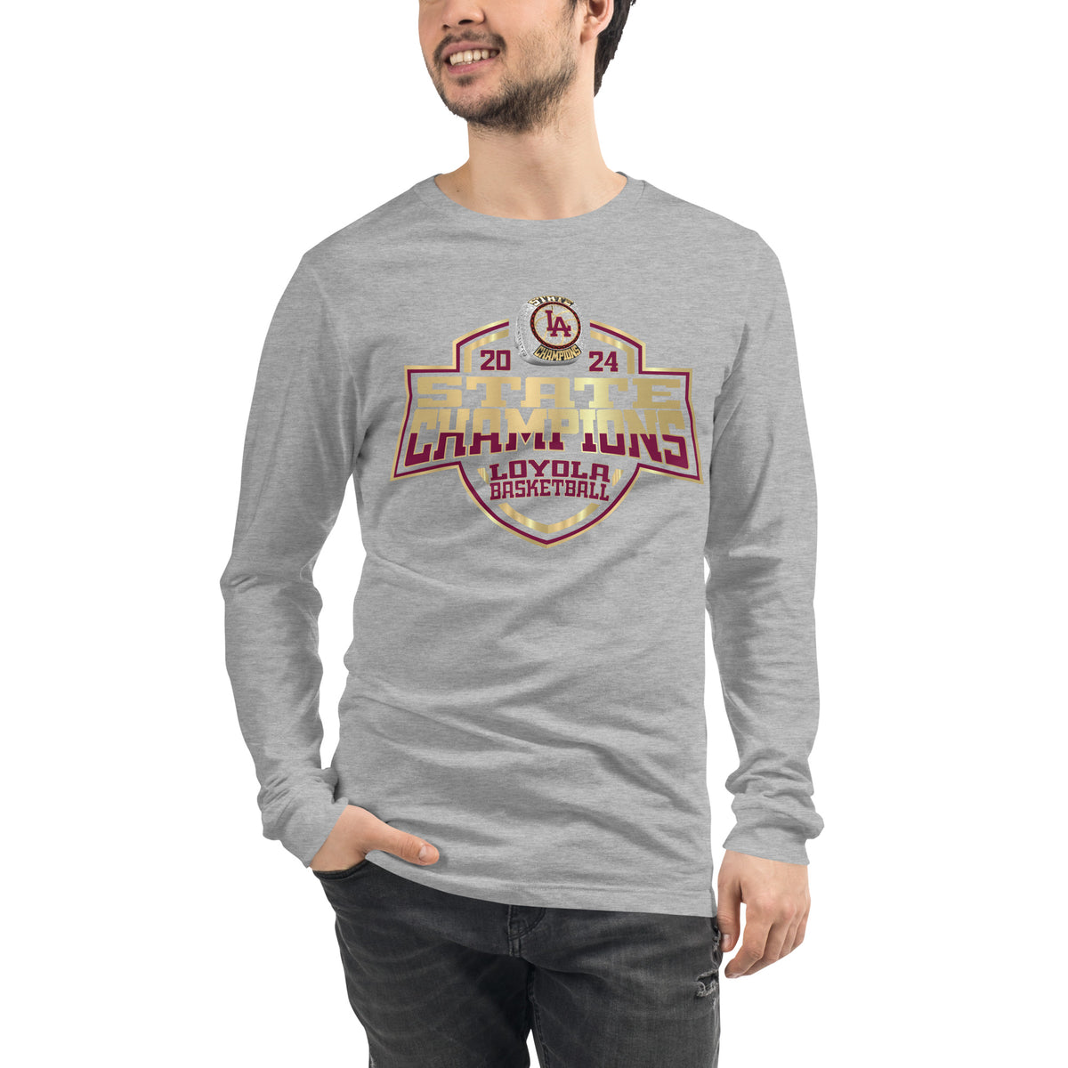 Loyola Academy Basketball -Women's 2024 Unisex Long Sleeve Tee