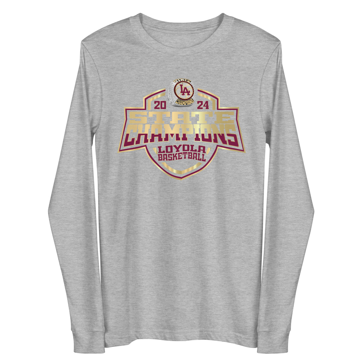 Loyola Academy Basketball -Women's 2024 Unisex Long Sleeve Tee