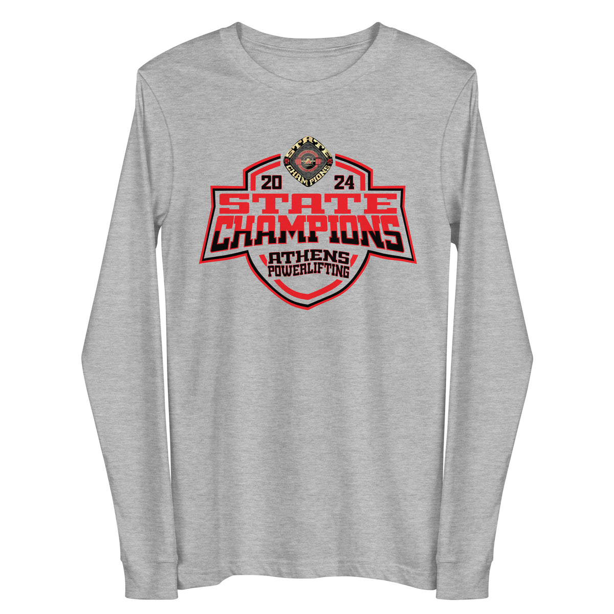 Athens High School Powerlifting 2024 Unisex Long Sleeve Tee