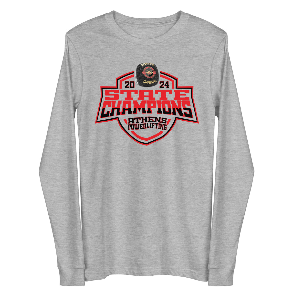 Athens High School Powerlifting 2024 Unisex Long Sleeve Tee