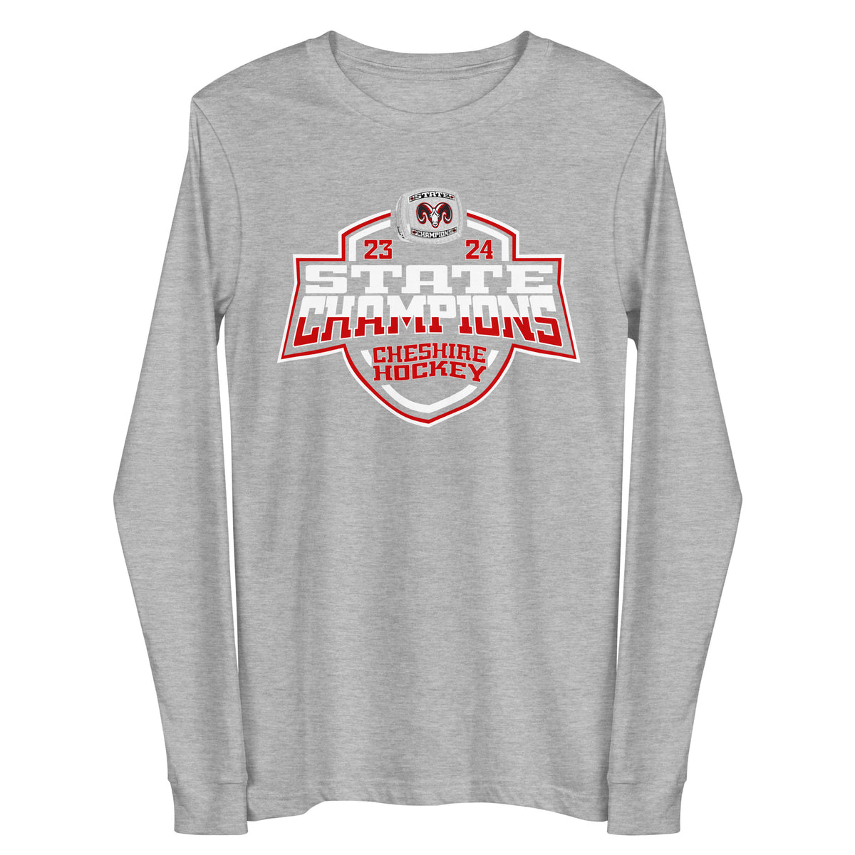 Cheshire High School Hockey -Men's 2024 Unisex Long Sleeve Tee