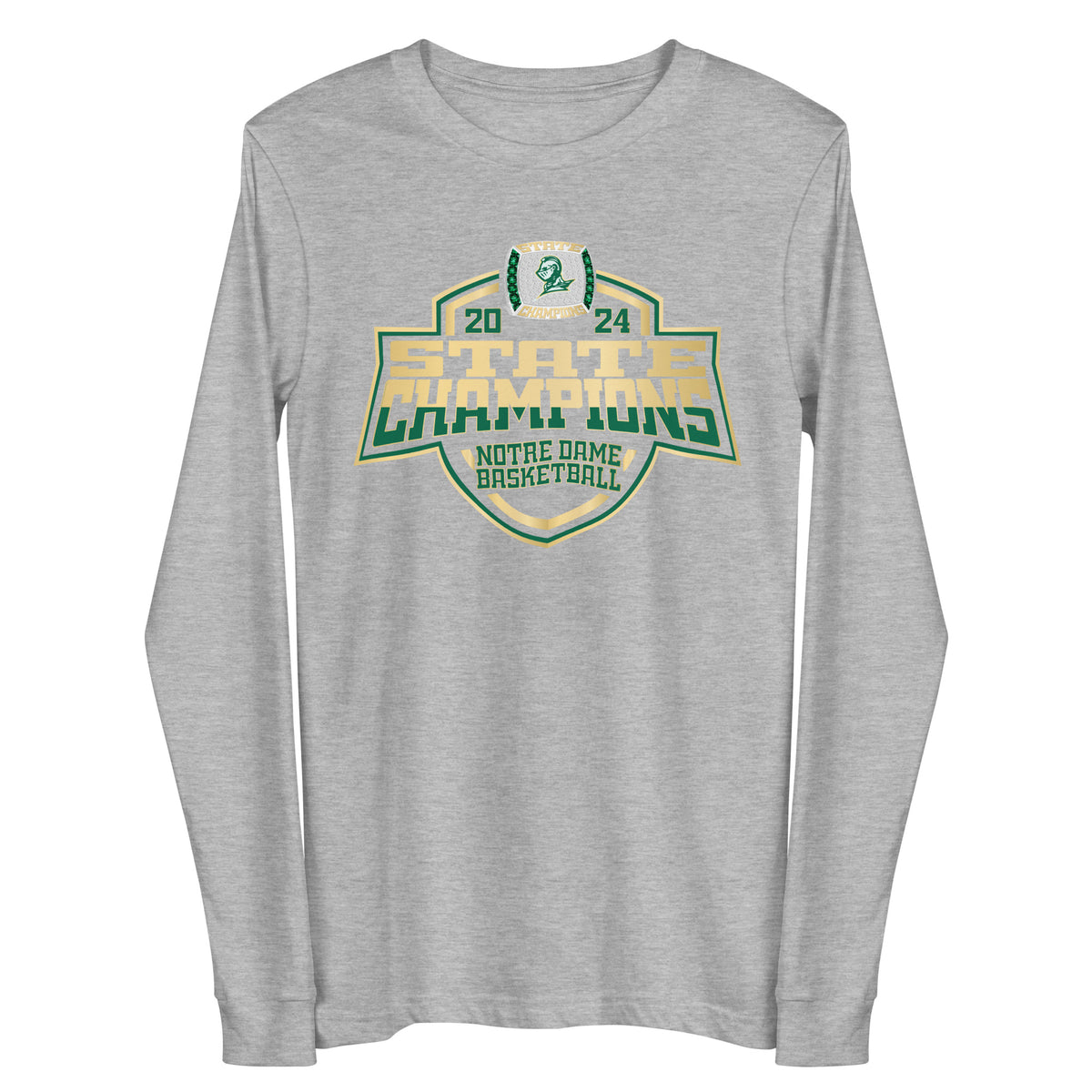 Notre Dame High School Basketball -Men's 2024 Unisex Long Sleeve Tee