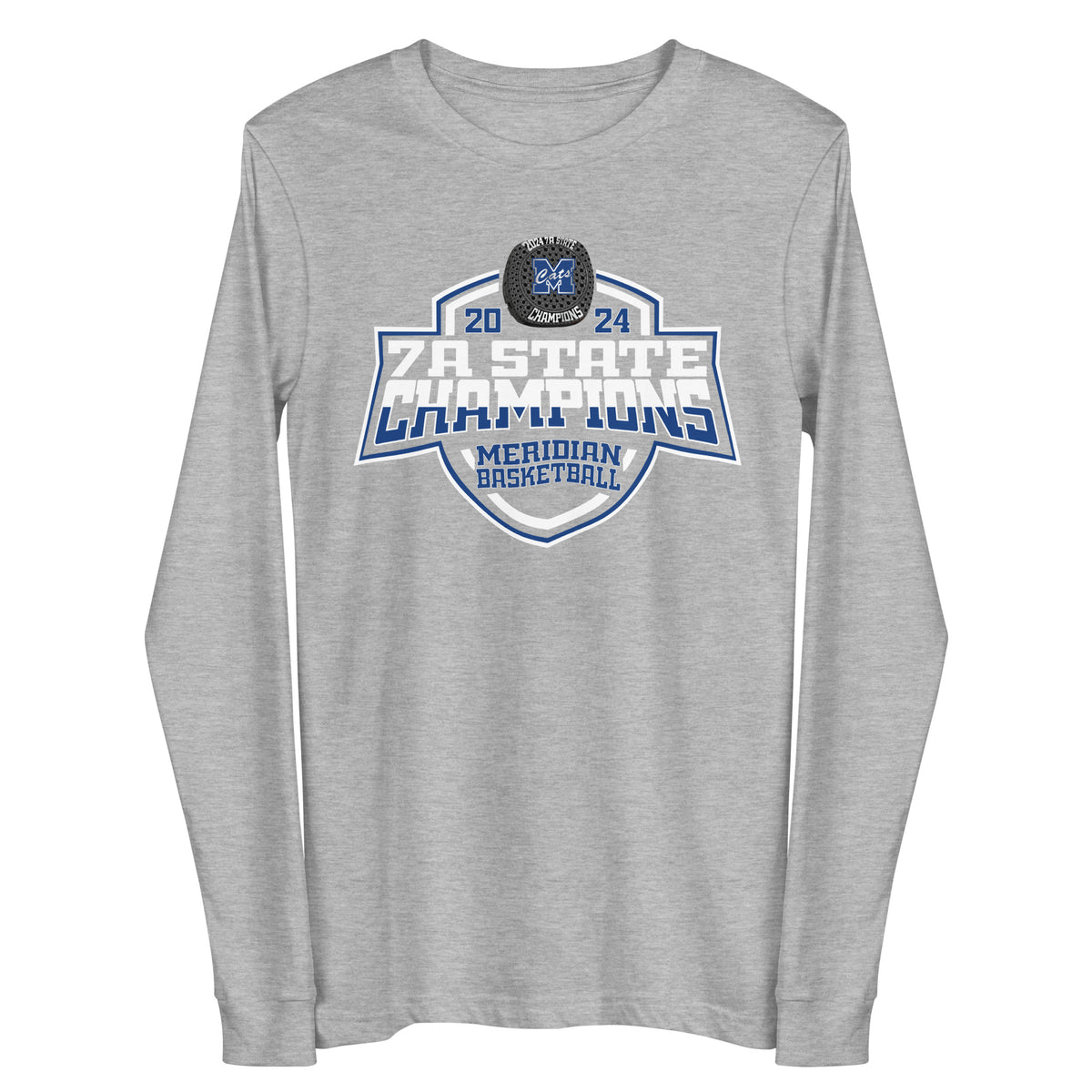 Meridian High School Basketball -Men's 2024 Unisex Long Sleeve Tee